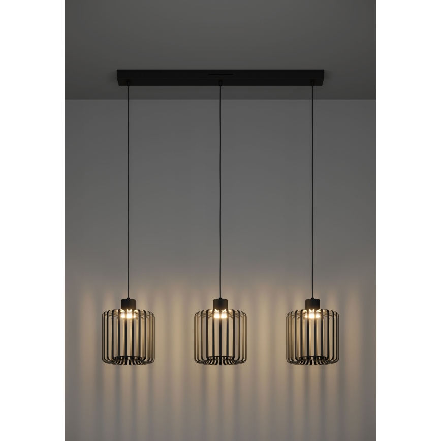 Eglo - Candeeiro suspenso LED RGBW com regulação 3xLED/3,7W/230V 2700-6500K