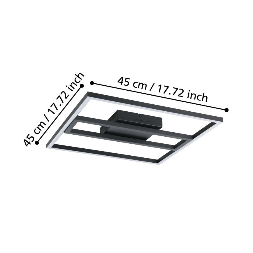 Eglo - Iluminação de teto LED RGBW com regulação LED/21W/230V