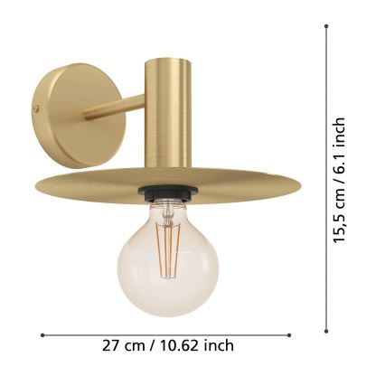 Eglo - Iluminação de parede 1xE27/40W/230V