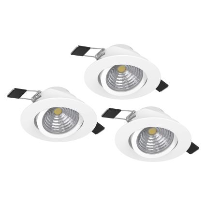Eglo - CONJUNTO 3xLED Iluminação com regulação 3xLED/6W/230V branco