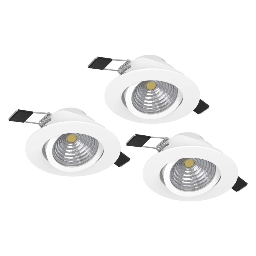 Eglo - CONJUNTO 3xLED Iluminação com regulação 3xLED/6W/230V branco
