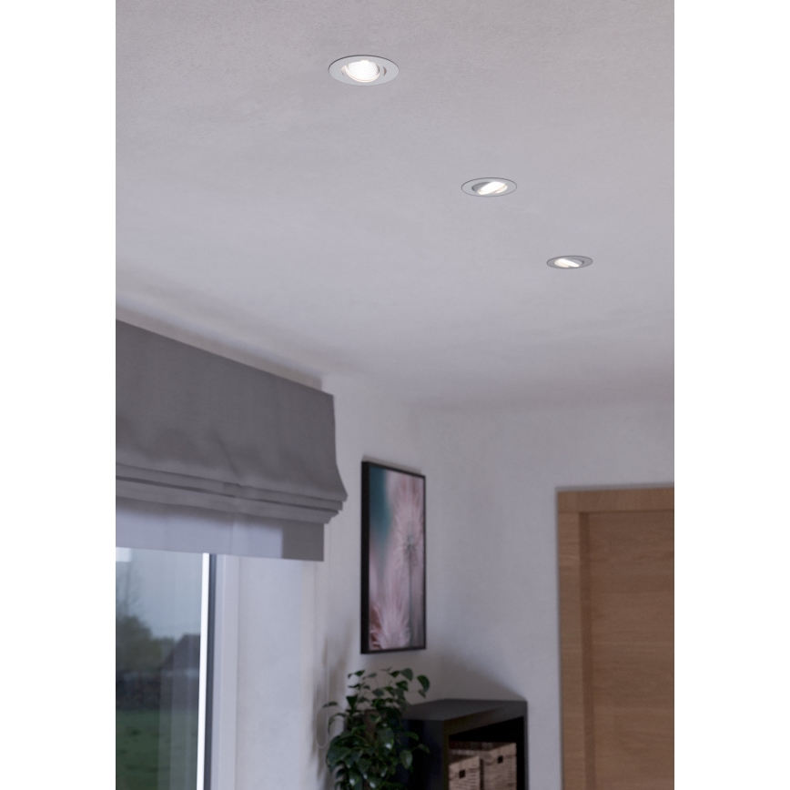 Eglo - CONJUNTO 3xLED Iluminação com regulação 3xLED/6W/230V branco