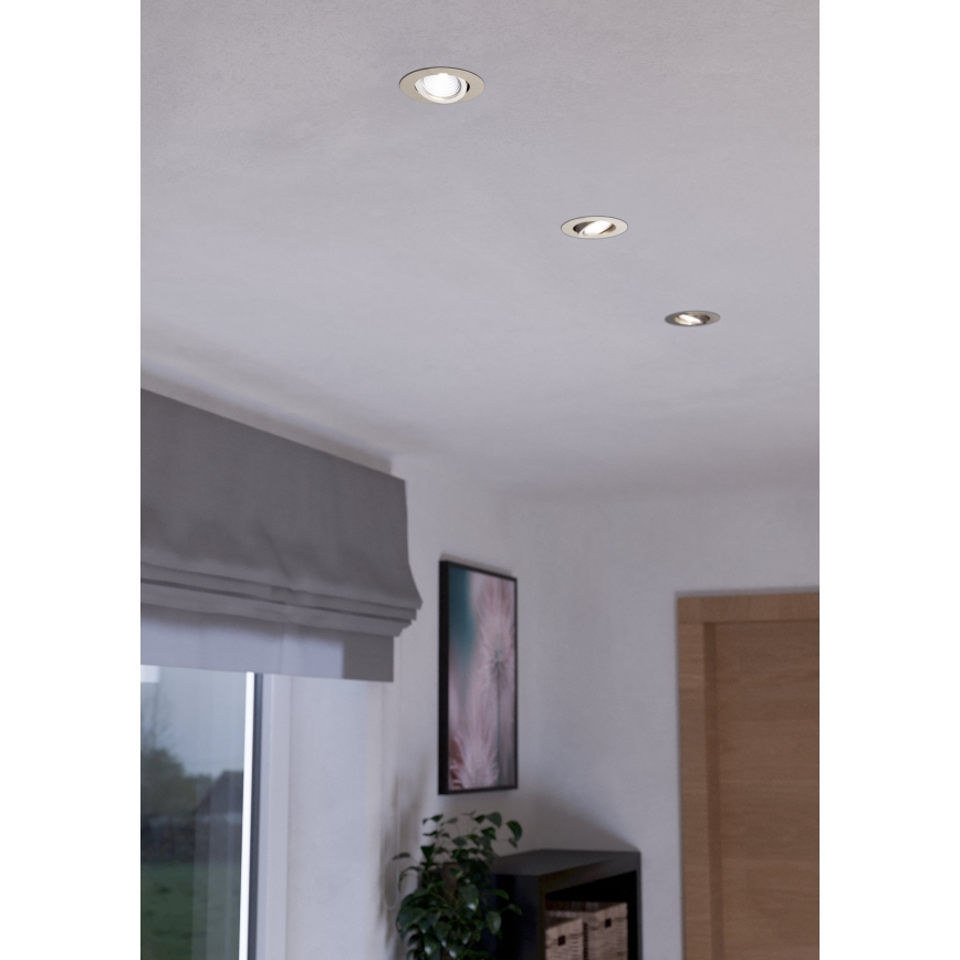 Eglo 900746 - CONJUNTO 3x Iluminações com regulação LED SALICETO 3xLED/6W/230V cromado