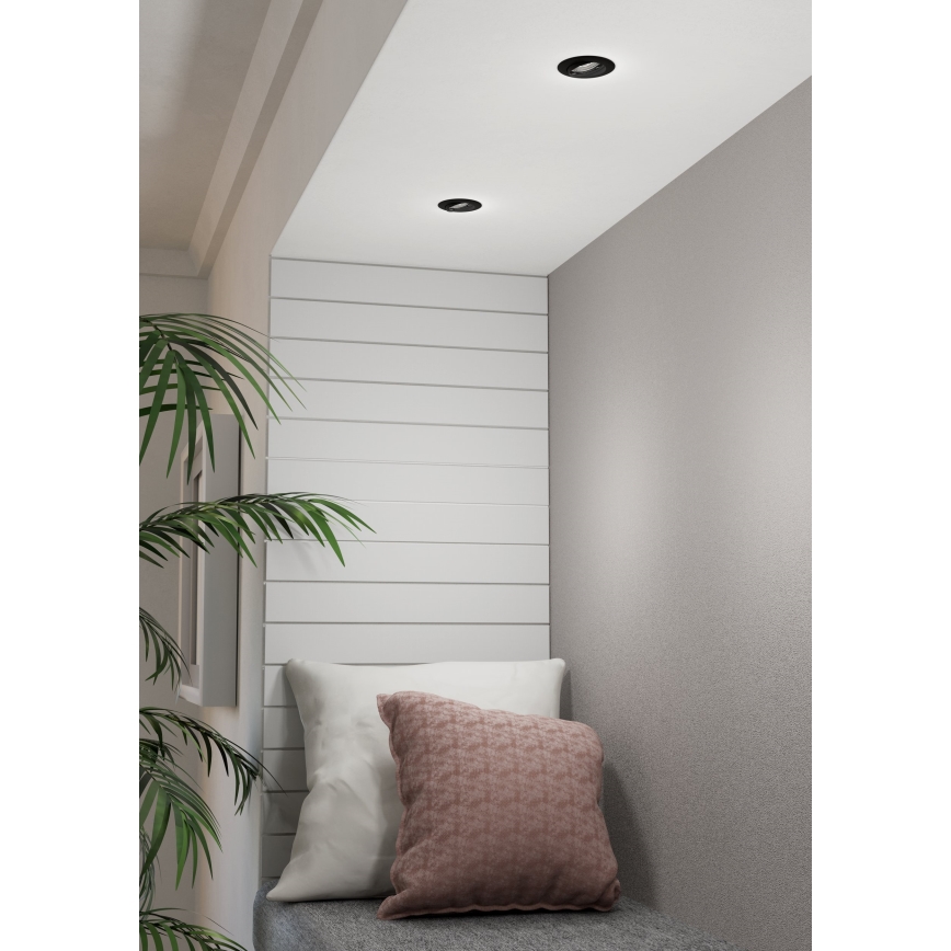 Eglo - CONJUNTO 3x Iluminação embutida LED PENETO 1xGU10/4,6W/230V