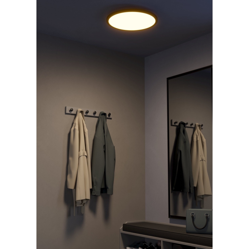 Eglo - Iluminação de teto LED com regulação LED/33,5W/230V diâmetro 45 cm preto
