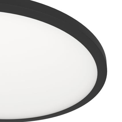 Eglo - Iluminação de teto LED com regulação LED/33,5W/230V diâmetro 45 cm preto