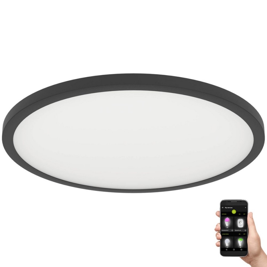 Eglo - Iluminação de teto LED com regulação LED/41W/230V diâmetro 60 cm preto
