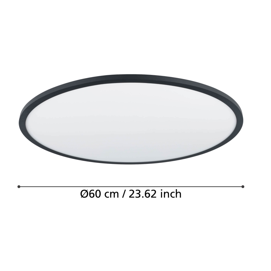 Eglo - Iluminação de teto LED com regulação LED/41W/230V diâmetro 60 cm preto