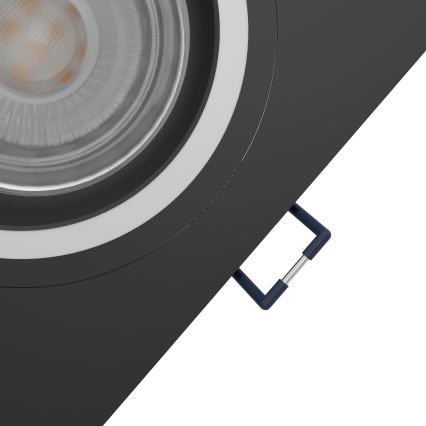 Eglo - LED RGBW Foco de encastrar com regulação LED/4,7W/230V preto