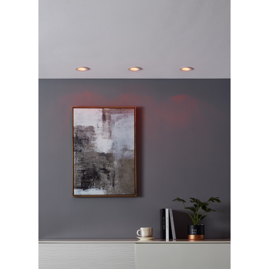 Eglo - LED RGBW Foco de encastrar com regulação LED/4,7W/230V branco