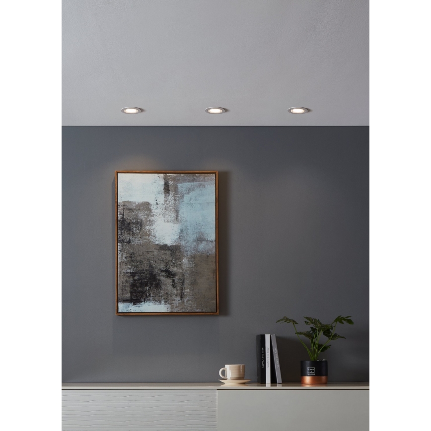 Eglo - LED RGBW Foco de encastrar com regulação LED/4,7W/230V branco