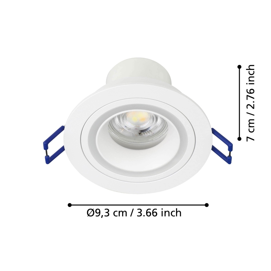 Eglo - LED RGBW Foco de encastrar com regulação LED/4,7W/230V branco
