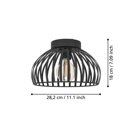 Eglo - Iluminação de teto 1xE27/40W/230V diâmetro 28 cm
