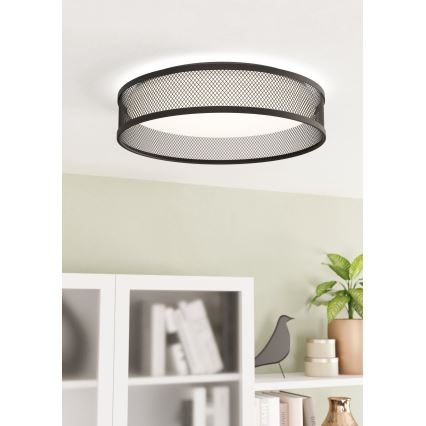 Eglo - Iluminação de teto LED LED/20W/230V preto