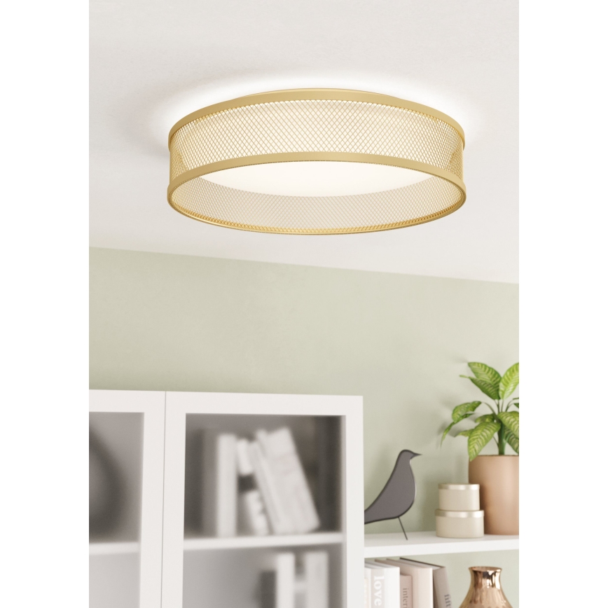 Eglo - Iluminação de teto LED LED/20W/230V dourada