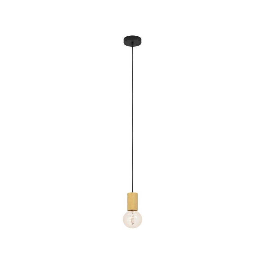 Eglo - Candelabro suspenso 1xE27/40W/230V castanho