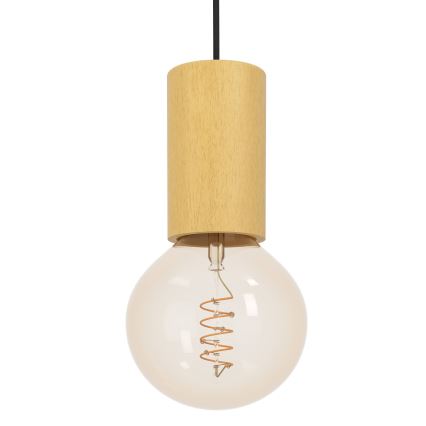 Eglo - Candelabro suspenso 1xE27/40W/230V castanho