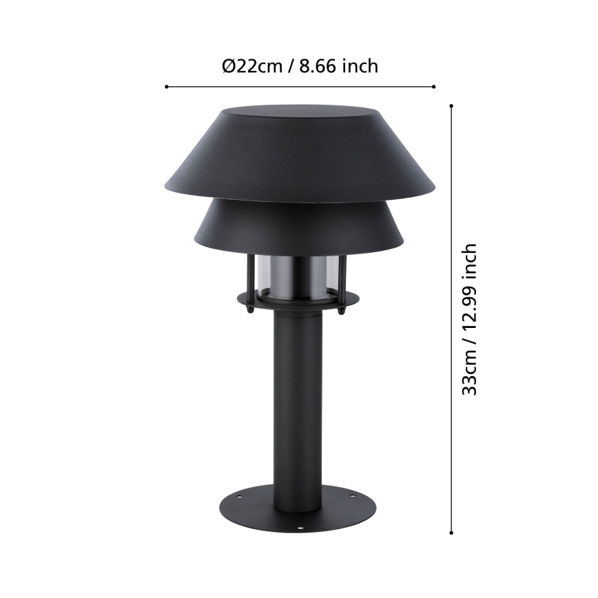 Eglo - Candeeiro exterior 1xE27/40W/230V 33 cm IP65