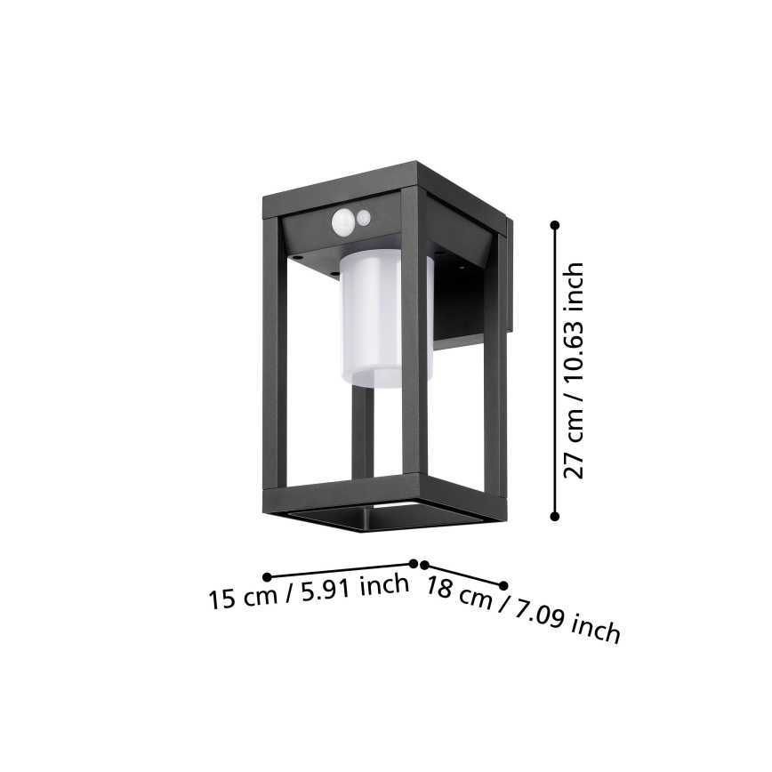 Eglo - Iluminação solar de parede LED com sensor LED/3,7W/3,7V IP44