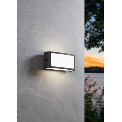 Eglo - Iluminação de parede exterior LED LED/10,5W/230V antracite IP54