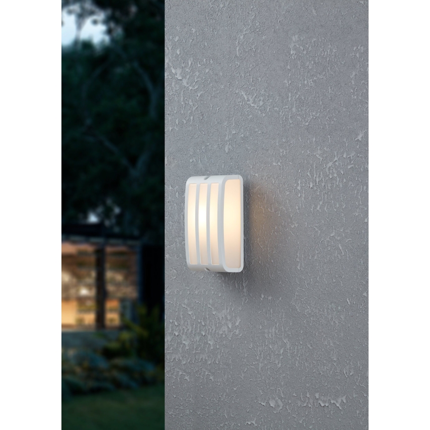 Eglo - Iluminação de parede exterior 1xE27/40W/230V branco IP54