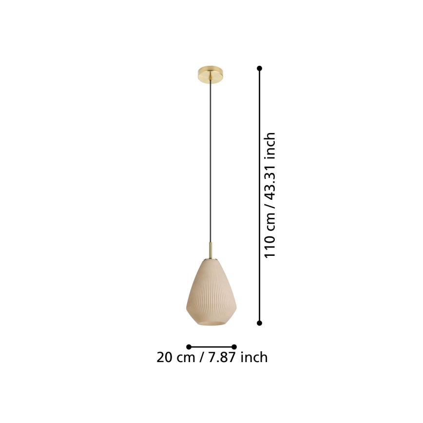 Eglo - Candeeiro suspenso 1xE27/40W/230V
