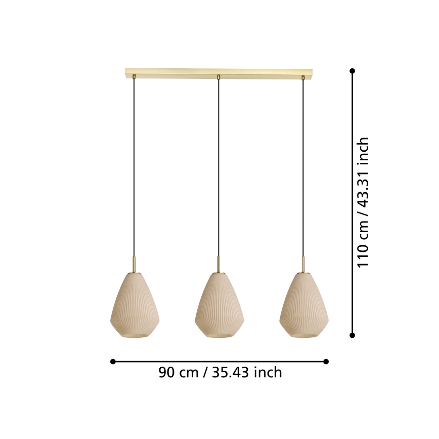 Eglo - Candeeiro suspenso 3xE27/40W/230V