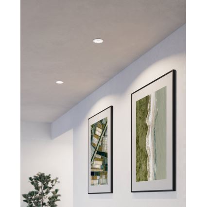 Eglo - Iluminação embutida 1xGU10/35W/230V branco