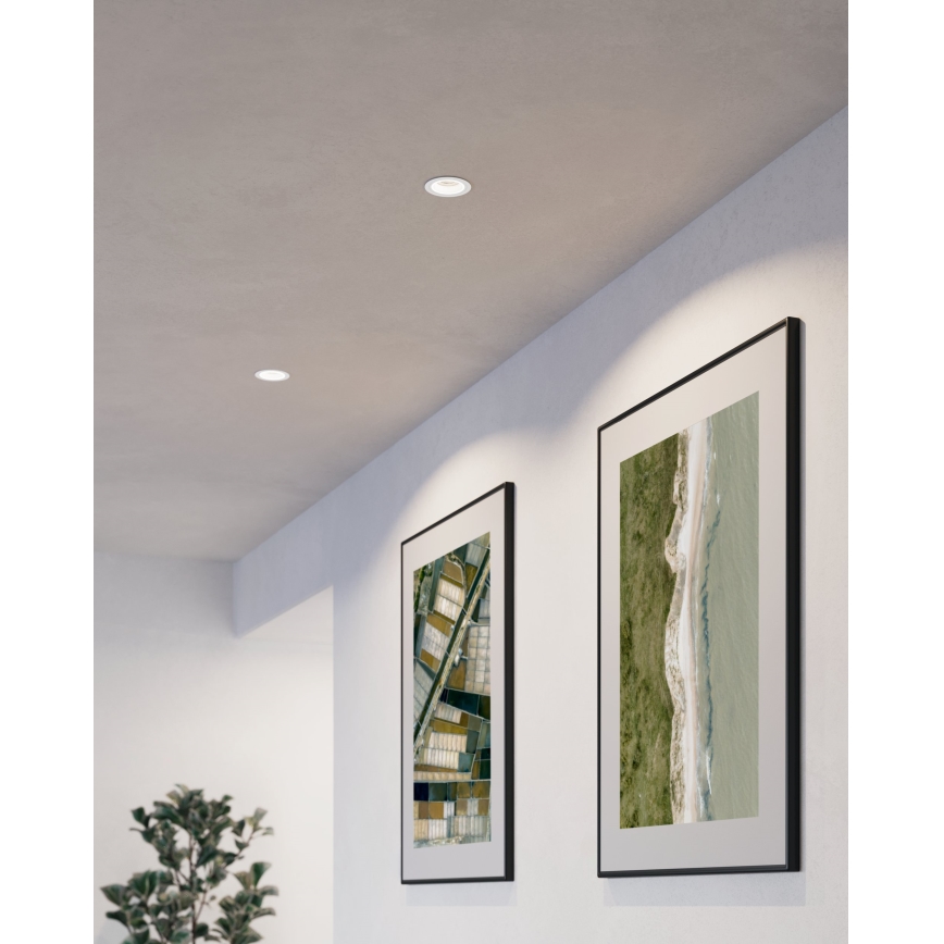 Eglo - Iluminação embutida 1xGU10/35W/230V branco