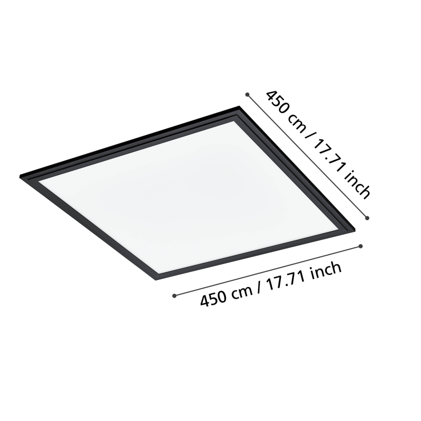 Eglo - Iluminação de teto LED LED/21,5W/230V 45x45 cm preto