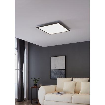 Eglo - Iluminação de teto LED LED/33W/230V 60x60 cm preto