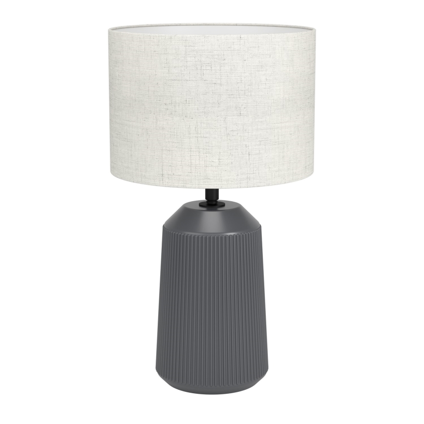 Eglo - Candeeiro de mesa 1xE27/40W/230V cinzento