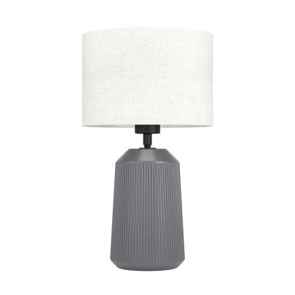 Eglo - Candeeiro de mesa 1xE27/40W/230V cinzento