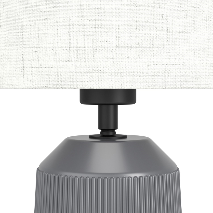 Eglo - Candeeiro de mesa 1xE27/40W/230V cinzento