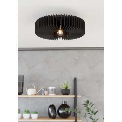 Eglo - Iluminação de teto 1xE27/40W/230V preto