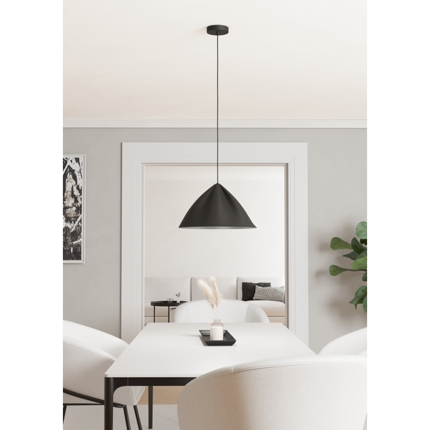 Eglo - Candeeiro suspenso 1xE27/40W/230V preto