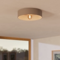 Eglo 900838 - Iluminação de teto DUAIA 1xE27/40W/230V castanho
