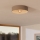 Eglo 900838 - Iluminação de teto DUAIA 1xE27/40W/230V castanho