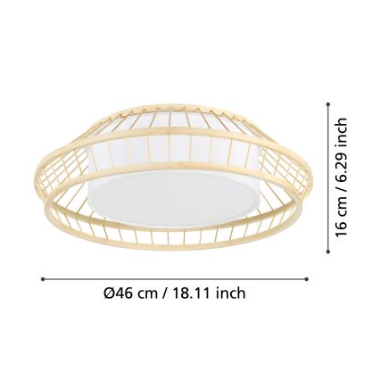 Eglo - Iluminação de teto LED RGBW com regulação LED/22W/230V 2700-6500K