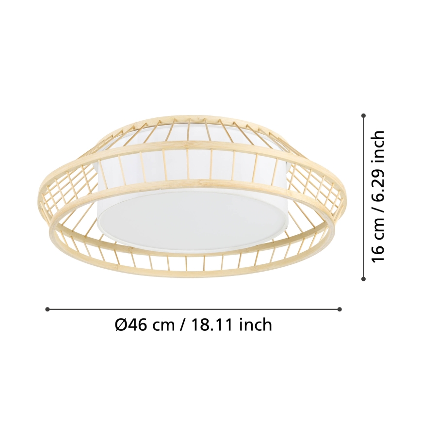 Eglo - Iluminação de teto LED RGBW com regulação LED/22W/230V 2700-6500K