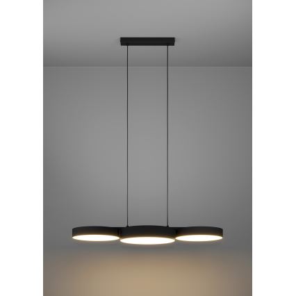 Eglo - LED RGBW Candelabro suspenso com regulação 3xLED/7,5W/230V 2700-6500K preto