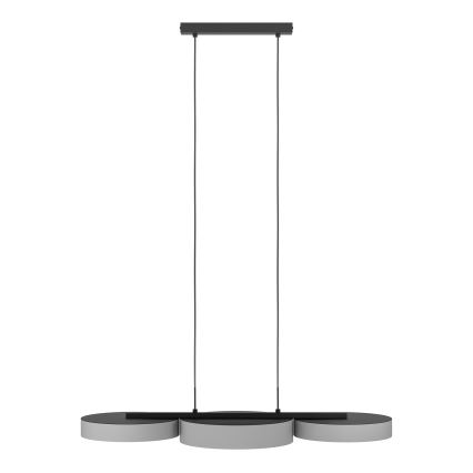 Eglo - LED RGBW Candelabro suspenso com regulação 3xLED/7,5W/230V 2700-6500K cinzento