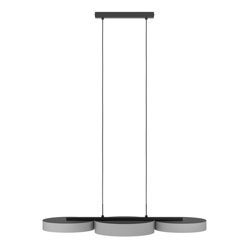 Eglo - LED RGBW Candelabro suspenso com regulação 3xLED/7,5W/230V 2700-6500K cinzento