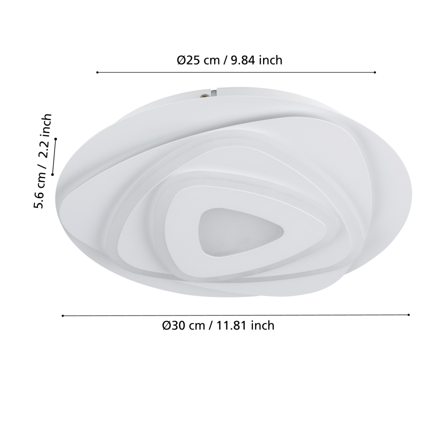 Eglo - Iluminação de teto LED LED/14,7W/230V diâmetro 30 cm