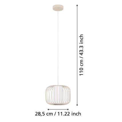Eglo - Candelabro suspenso 1xE27/40W/230V diâmetro 28,5 cm