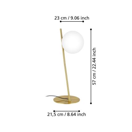 Eglo - Candeeiro de mesa 1xE27/40W/230V