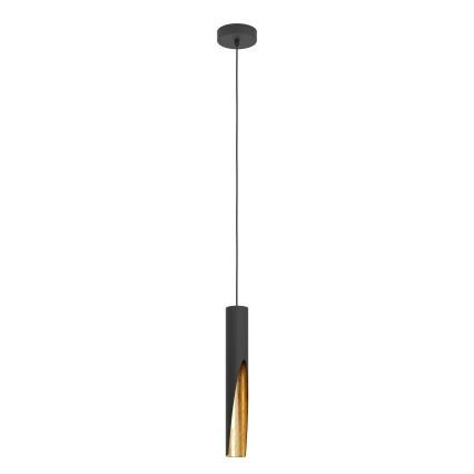 Eglo - Candelabro suspenso LED 1xGU10/4,5W/230V preto/dourada