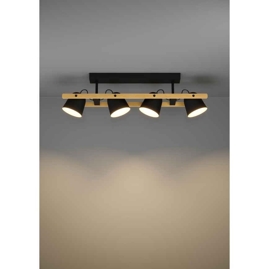 Eglo - Candeeiro integrado LED RGBW com regulação 4xLED/3,7W/230V 2700-6500K