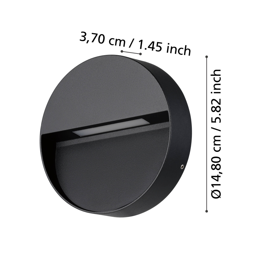 Eglo - Luminária de parede LED para exterior LED/4,8W/230V IP65