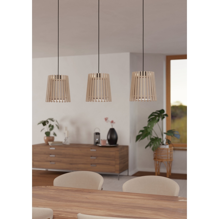 Eglo - Candelabro suspenso 3xE27/25W/230V